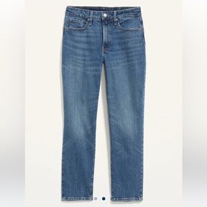 Curvy High-Waisted OG Straight Ankle Jeans for Women Size 14